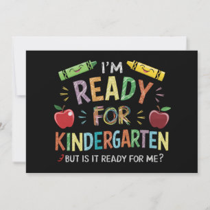 Erster Tag der Vorschule für Kinder, zurück zur Sc Einladung