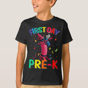 Erster Tag des Crayon-T - Shirt vor der K