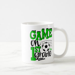 Erster Tag des Fußballs erster Schultag bis Schule Kaffeetasse