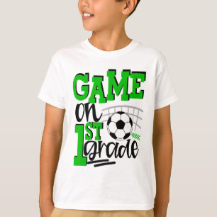 Erster Tag des Fußballs erster Schultag bis Schule T-Shirt
