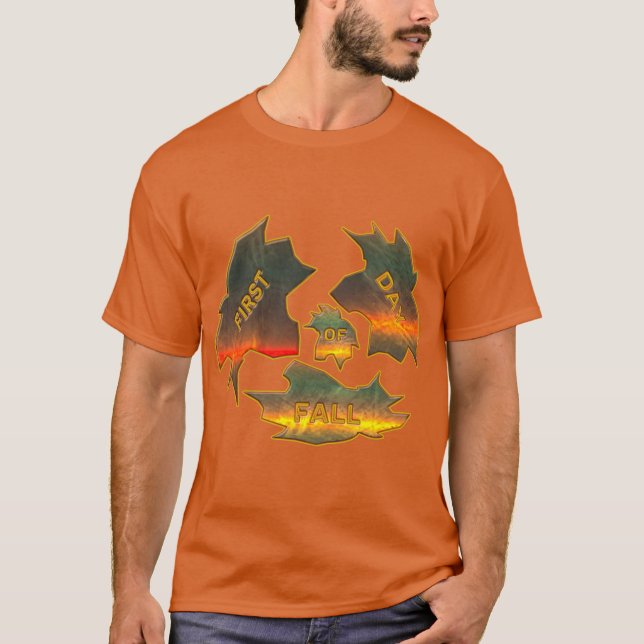 ERSTER TAG DES HERBSTES T-Shirt (Vorderseite)