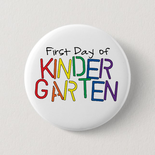 Erster Tag des Kindergartens Button (Vorderseite)