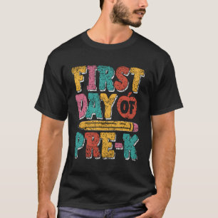 Erster Tag des Pre-K Kids Pre-Kindergarten Niedlic T-Shirt
