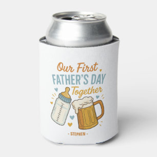 Erster Tag des Vaters - Beer & Baby Flasche Dosenkühler