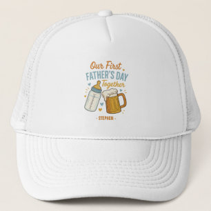 Erster Tag des Vaters - Beer & Baby Flasche Truckerkappe