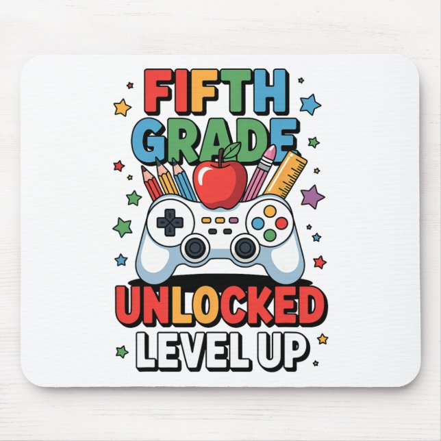 Erster Tag: Fünftes Level-Up-Videospiel Mousepad (Vorne)