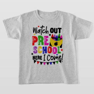 Erster Tag im Kindergarten, aufgepasst T-Shirt