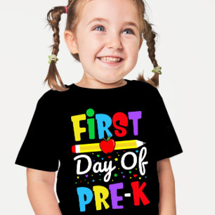 Erster Tag im Vorschul-Regenbogen Kindergarten-Kin T-Shirt