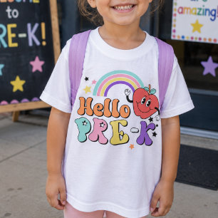 Erster Tag im Vorschul-Regenbogen T-Shirt