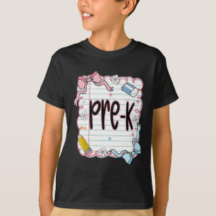 Erster Tag im Vorschulalter Coquette-Schleife für T-Shirt