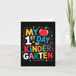 Erster Tag Kindergarten Karte