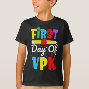 Erster Tag VPK Rainbow Preschool Kids T-Shirt