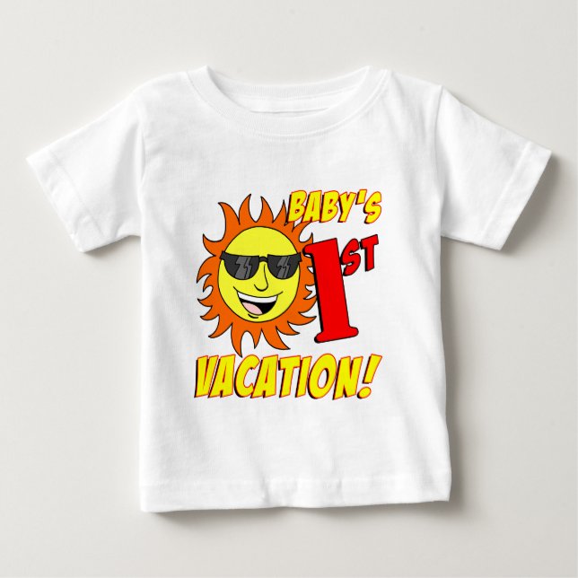 Erster Urlaub für das Baby T-shirt (Vorderseite)