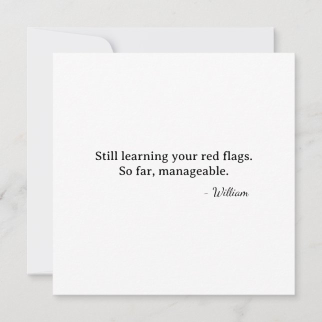 Erster Valentins Fox Cupid - überschaubare rote Fl Karte (Rückseite)