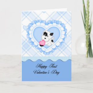 Erster Valentinsgruß-Enkel Feiertagskarte