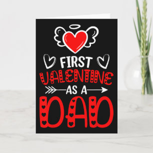 Erster Valentinstag als Papa Herz Neuer Vater Vale Karte