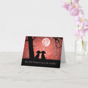 Erster Valentinstag als verheiratetes Paar Frischv Karte
