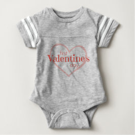 Erster Valentinstag Baby T-shirt