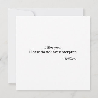 Erster Valentinstag ich mag dich interpretiere nic Karte