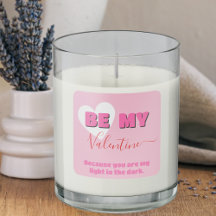 Erster Valentinstag Modernes Rosa und Weißes Herz