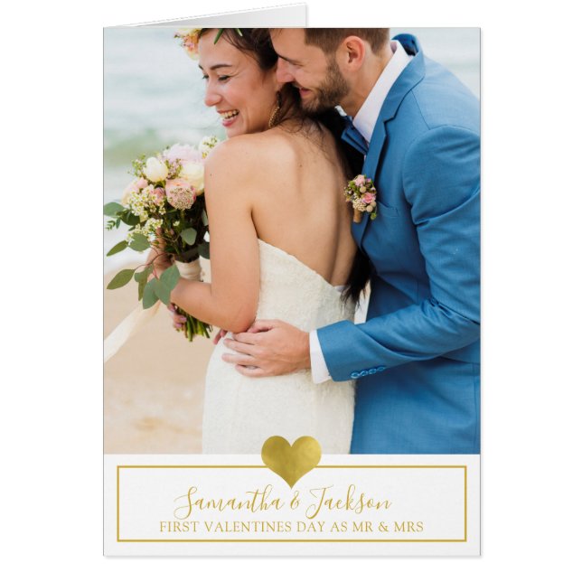 Erster Valentinstag Verheiratet 3 Foto (Vorne)