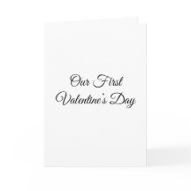 Erster Valentinstag Zusammen | Valentinskarte
