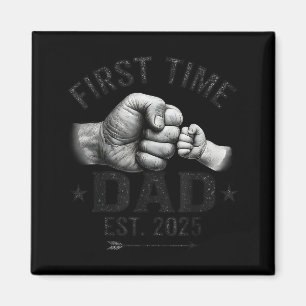 Erster Vater Est 2025 Fauststoß Neuer Vater Vatert Magnet