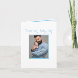 Erster Vater Tag Sohn Folded Gruß Karte