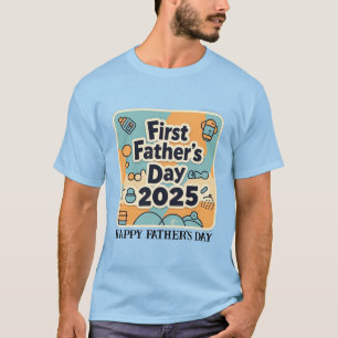 Erster Vatertag 2025 Vatertag individuell T-Shirt