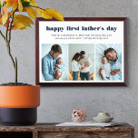 Erster Vatertag 3 Foto Collage Plaque Awardplakette<br><div class="desc">Foto Collage mit 3 Ihrer Lieblings-Fotos und Ihrem personalisierten Text. Die ganze Formulierung ist editierbar und liest derzeit "glücklich ersten Vater's Day .. Sie sind ein wunderbarer Mann und ein phantastischer Papa .. wir Liebe Sie alle das Wort ・ [Namen]". Die Formulierung ist in modernen fett gedruckten Schlagzeilen und in...</div>