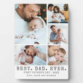 Erster Vatertag BEST VATER ALLER 5 Fotos Fotoplatte