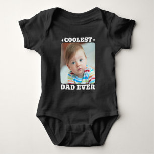 Erster Vatertag Coolster Vater überhaupt Baby-Foto Baby Strampler