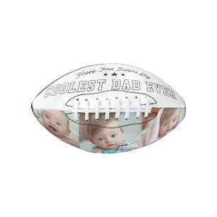 Erster Vatertag Coolster Vater überhaupt Baby Foto Football
