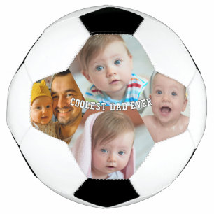 Erster Vatertag Coolster Vater überhaupt Baby-Foto Fußball