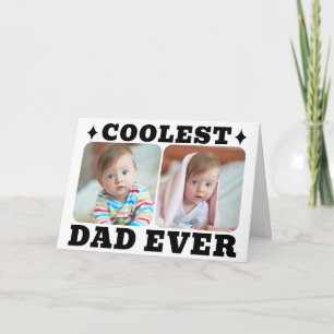 Erster Vatertag Coolster Vater überhaupt Baby-Foto Karte