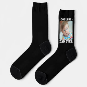 Erster Vatertag Coolster Vater überhaupt Baby-Foto Socken