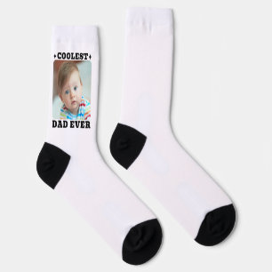 Erster Vatertag Coolster Vater überhaupt Baby-Foto Socken