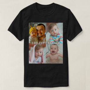 Erster Vatertag Coolster Vater überhaupt Baby-Foto T-Shirt