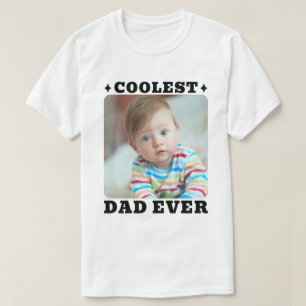 Erster Vatertag Coolster Vater überhaupt Baby-Foto T-Shirt