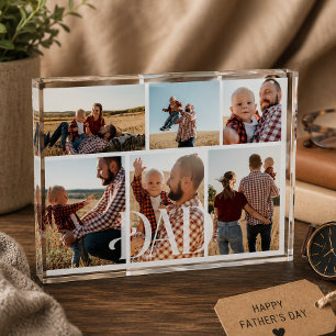 Erster Vatertag Dad Fotoblock