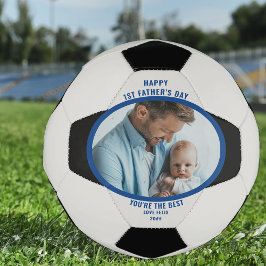 Erster Vatertag Foto Personalisierter Fußball-Ball Fußball