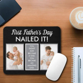 Erster Vatertag - Geschafft! Lustiges individuelle Mousepad