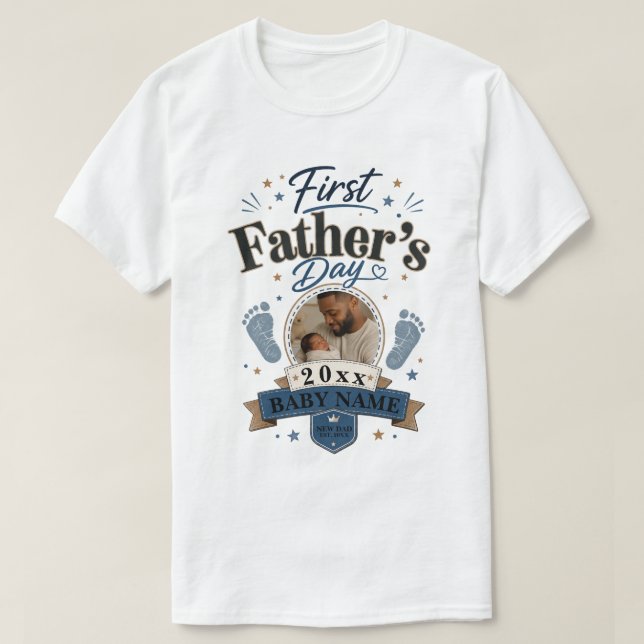Erster Vatertag T-Shirt (Design vorne)