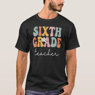 Erster Vintager Tag: Sechster Grade Lehrer Retro G T-Shirt