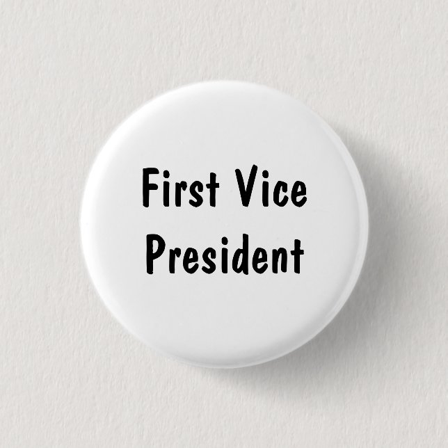 Erster Vizepräsident Button (Vorderseite)