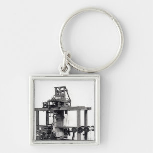 Erster völlig automatisierter Webstuhl Schlüsselanhänger