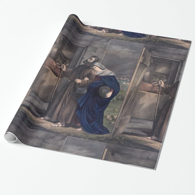 Erster Weihnachtsabend Geschenkpapier (Ungerollt)