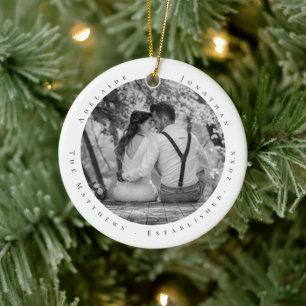 Erster Weihnachtsdatum Verheiratet, neu verheirate Keramik Ornament