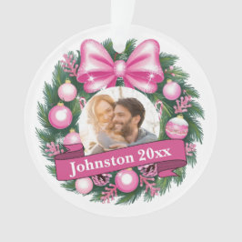 Erster Weihnachtskranz Ornament