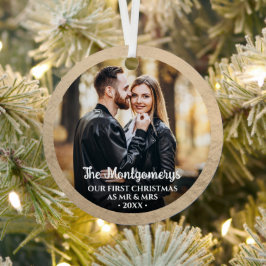 Erster Weihnachtsmann und Foto Ornament Aus Metall